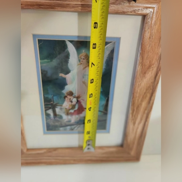 Guardian Angel vintage framed print with Dicksons frame made in USA